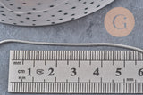 Chaine serpent fine acier 304 inoxydable platine 1.2mm, x1 mètre (G10871)