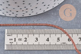 Chaine serpent laiton brut, chaine bijou, chaine serpent,sans nickel, grossiste,2mm, x 5mètres (G4807)