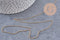 Chaine très fine Dorée rolo cuivre doré 16K 0.8mm, x1 Mètre (G1364)
