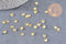 Charm à coller zamac doré coquillage,thème océan coquillage, fournitures à coller pour décorer pierres 5x5mm, les 200, x1 G7050