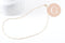 Collier Chaine complète acier doré 14k satellite 0.9mm-50cm,chaine collier acier inoxydable,sans nickel, x1 (G5796)