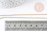 Collier Chaine complète forçat avec fermoir cuivre brut 2mm/80cm, x1 (G8315)