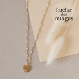 Collier médaille personnalisée chaine résine acier inoxydable 304 résistant à l'eau, x1 (ADN8)