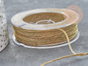 Cordon Métallique Polyester doré tressé polyester 1mm, x1 mètre (G9035)