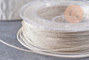 Cordon métallique doré très clair polyester 1mm, x1 mètre (G10002)