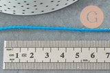 Cordon nylon bleu turquoise or 1.5mm, x1 mètre (G3763)