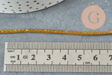 Cordon or queue de rat satiné 1.5mm doré, x1 mètre (G3761)
