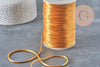 Cordón cola de ratón poliéster dorado claro 2mm, x5 metros (G11222)