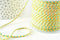 Cordon tressé jaune vert turquoise 2mm, cordon pour bijoux,cordon multicolore scrapbooking, x 1 mètre G9122