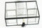 EP Boite à bijoux en verre métal noir rectangle,rangement bijoux, boite verre vintage décoration minimaliste, boîte verre, 18cm,G4886