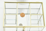 EP Boite à bijoux en verre rectangle,rangement bijoux, boite verre vintage, boîte décoration, décoration minimaliste, boîte verre, 18cm,G3258