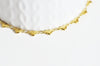 EP Bracelet acier dorée 14k cœur,un bracelet fantaisie sans nickel en acier inoxydable doré,2mm,21cm, x1 G5343