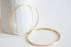 EP Bracelet jonc gravé acier doré 66mm, x1 (G3066)