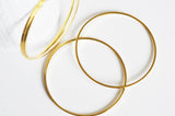 EP Bracelet jonc laiton doré 16k 70mm, x1 (G2834)