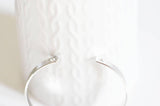 EP Bracelet jonc réglable finition or blanc 56mm, x1 (G3011)