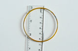 EP Bracelet jonc torsadé laiton brut 60mm, x1 (G0558)