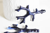 EP Branche corail bleu, fournitures créatives, perles corail,corail de synthèse, fabrication bijoux,perle acrylique, x 2,61mm-G1877
