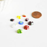 EP Cabochon dôme marquise millefiori ovales tailles variées,cabochons verre, verre millefiori,fait main, x 20-50 ou 100 pièces-G131