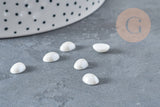 EP Cabochon verre oeil de chat ronddiamètre 5 à 10mm, les 20-