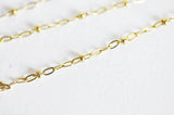 EP Chaine complète acier dorée 14k satellite,extension,chaine collier,sans nickel,chaine complète,2mm,46.2cm, x1 G1920