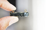 EP ÉPUISÉ Pendentif rectangle agate verte mousse,pendentif bijoux, pendentif agate,pendentif pierre, agate naturelle,agate mousse,30.5mm,G2654