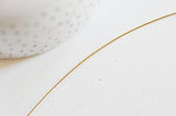 EP Fil nylon métallique acier inoxydable doré, fil bijoux, fil gainé métal, creation bijoux,0,45mm, x 2 mètres G5116
