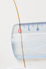 EP Fil nylon métallique acier inoxydable doré, fil bijoux, fil gainé métal, creation bijoux,0,45mm, x 2 mètres G5116