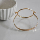EP Manchette jonc minimaliste or rose, fournitures créatives, bracelet or rose, création bijoux, bijou géométrique, 50mm