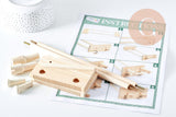 Métier à tisser des perles en bois + perles de rocailles x1 (G10758)