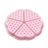 EP Moule à gauffre silicone rose, Moule patisserie, moule en silicone pour réaliser des gateaux ou inclusion en résine,17.4cm x1 G4178
