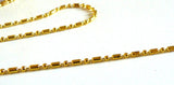 EP OxYDE Chaine boule bambou dorée,chaine bijou, création bijoux,chaine boule,sans nickel, grossiste chaine,2.5mm, 5 mètres,G2507