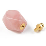 EP -Pendentif bouteille parfum pierre, pendentif pierre naturelle,33mm, x1 G3929