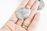 EP Pendentif goutte labradorite,creation bijou, Pendentif bijoux,pendentif pierre, pierre naturelle,labradorite nature,création bijoux,45mm