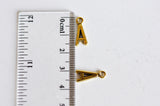 EP Pendentif lettre pour A doré, fourniture créative, alphabet,pendentif lettre alphabet,argent tibétain doré,création bijoux,x 10, 16mm