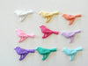 EP Pendentifs oiseau plastique, fournitures créatives, bijoux enfants, fabrication bijoux, atelier enfant, perles multicolores, unité