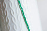 EP Perle émeraude 2mm,emeraude synthétique, perle pierre,bijou pierre,pierre précieuse,perles bijoux,2mm,fil 160 perles-G469