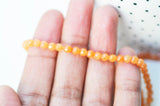 EP Perle jade orange clair, fourniture créative, perle jade,pierre naturelle,jade naturel,perle pierre,perle facette,4mm,fil de 84 perles G5011