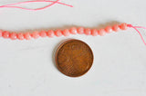 EP Perle jade rose rodochrosite, fourniture créative, perle jade,pierre naturelle,jade naturel,perle pierre,perle facette,4mm,fil de 91 perles