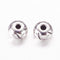 EP Perle ronde intercalaire argent gravé, perles argent,création bijoux,rondelles, perles intercalaires,x 10,5.5mm,G2543