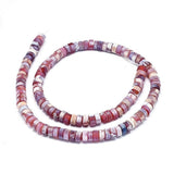 EP Perle rondelle heishi agate, perle agate création bijoux,agate naturelle, perle pierre, 6mm,création bijoux, fil de 115 perles