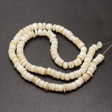 EP Perles coquillage beige nacre fil 145 perles - G531