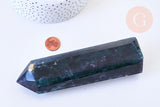 EP - Pointe fluorite naturelle 16.5cm, pointe hexagonale fluorite, pierre semi-precieuse, séance lithothérapie, la pièce G5767