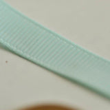 EP Ruban bleu-vert clair gros grain 1cm SANS MOTIF, fabrication bijoux, ruban pois blancs,ruban mariage,fournitures créatives, 9mm,1 mètre-G533