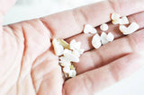 EP Sable coquillage nacre naturelle 7.5-13mm non percé, Sachet 20 grammes G0256