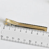 EP Supports barrette pince crocodile fer platine 35-76mm, x4 (G1699)