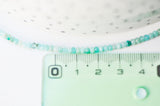 EP perle amazonite naturelle abacus facettée pour fabrication de bijou en pierre naturelle,fil de 125 perles,4x2-3mm G5169
