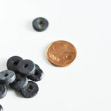 EP perle disque coco noir, bois naturel, perles bois,Perles géométriques,perle ronde bois création bijoux,10-12mm, les 50 G336