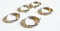EP supports bague reglable platine fournitures créatives, bague argent, fabrication bijoux, fournitures argentées, x 4, avec anneau