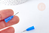 EP x 5 aiguilles incurvées en plastique et acier inoxydable 0,7mm G8543