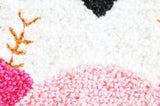Ecusson eponge à repasser hibou chouette rose customisation vêtement, écusson thermocollant,patch écusson brodé,18cm, x1 G2859